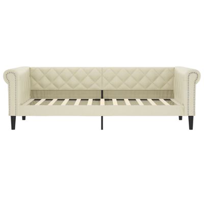 vidaXL daybed 80x200 cm kunstlæder cremefarvet