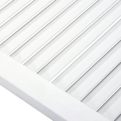vidaXL skabslåger 4 stk. 99,3x39,4 cm lameldesign massivt fyr hvid