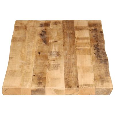 vidaXL bordplade 140x60x3,8 cm naturlig kant massivt ru mangotræ