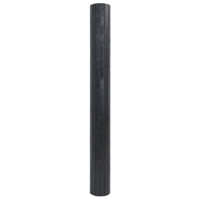 vidaXL gulvtæppe 100x300 cm rektangulær bambus grå