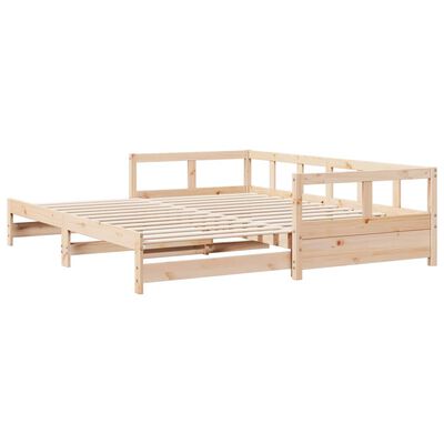 vidaXL daybed uden madras 80x200 cm massivt fyrretræ