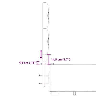 vidaXL kontinentalseng med madras 200x200 cm fløjl sort