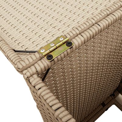 vidaXL gasflaskeskjuler 40x40x60 cm polyrattan beige