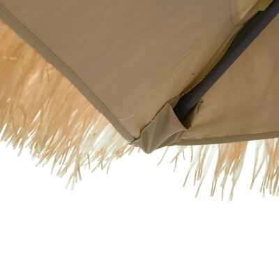 vidaXL haveparasol med stålstang 300x200x250 cm brun