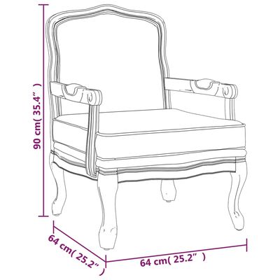 vidaXL sofastol 64x64x90 cm velour mørkegrå