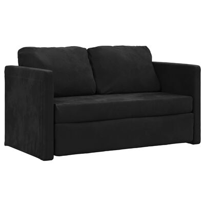 vidaXL 2-i-1 sovesofa 122x204x55 cm velour sort