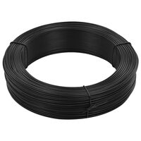 vidaXL hegnsbindetråd 250 m 0,9/1,4 mm stål antracitgrå