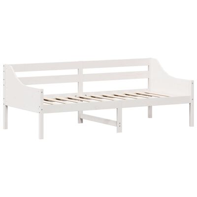 vidaXL daybed uden madras 90x200 cm massivt fyrretræ hvid