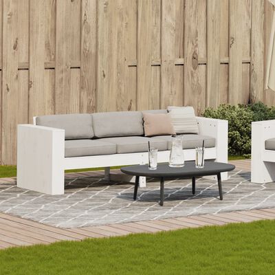 vidaXL 3-personers havesofa 189x60x62 cm massivt fyrretræ hvid