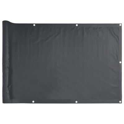 vidaXL altanafskærmning 1000x120 cm PVC antracitgrå