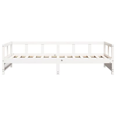 vidaXL daybed uden madras 80x200 cm massivt fyrretræ hvid