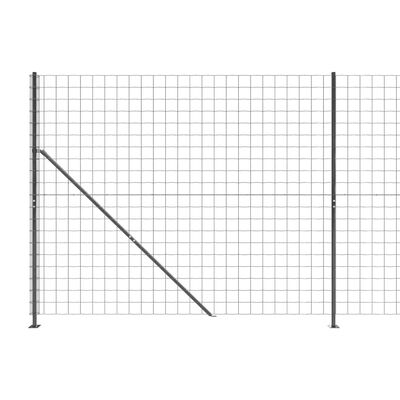 vidaXL trådhegn med flange 2x10 m antracitgrå