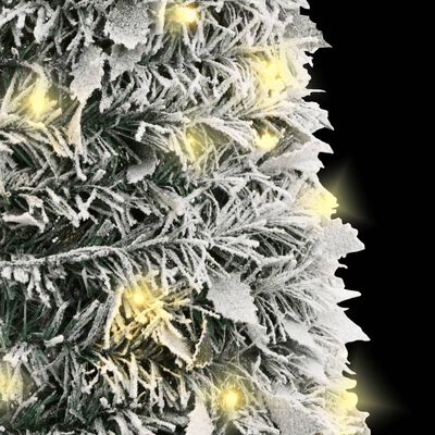 vidaXL kunstigt juletræ med sne 150 LED'er 180 cm pop op-funktion