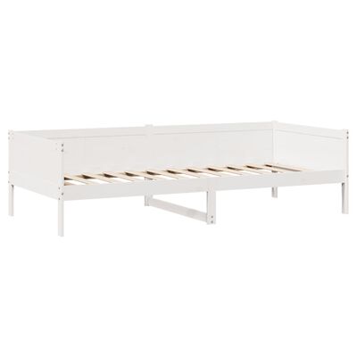 vidaXL daybed med skuffer 90x190 cm massivt fyrretræ hvid