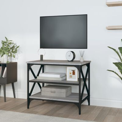 vidaXL tv-bord 60x40x50 cm konstrueret træ grå sonoma-eg