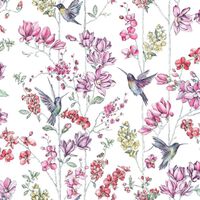 DUTCH WALLCOVERINGS tapet kolibri pink