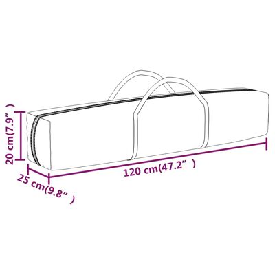 vidaXL foldbart festtelt 3x3 m cremefarvet