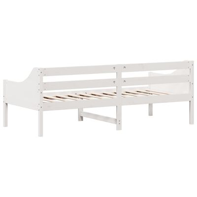 vidaXL daybed uden madras 90x200 cm massivt fyrretræ hvid