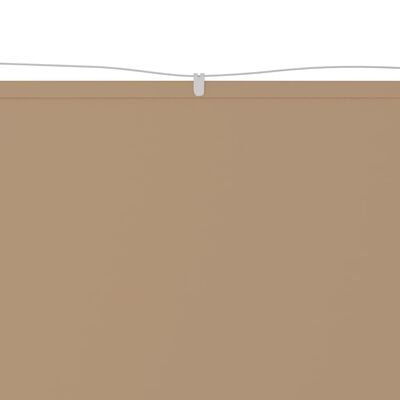 vidaXL lodret markise 140x800 cm oxfordstof gråbrun