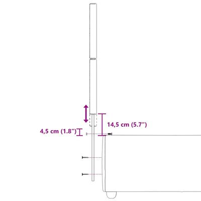 vidaXL kontinentalseng med madras 80x200 cm stof mørkegrå