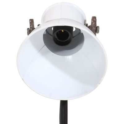 vidaXL gulvlampe 35x35x65/95 cm 25 W E27 hvid