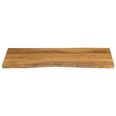 vidaXL bordplade 110x60x2,5 cm naturlig kant massivt mangotræ