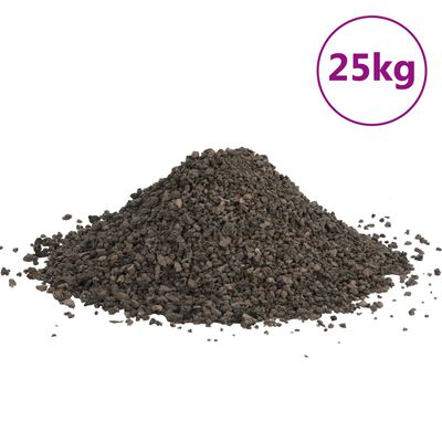 vidaXL basaltgrus 25 kg 3-5 mm sort