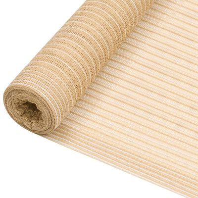 vidaXL afskærmning 1,5x25 m 150 g/m² HDPE beige