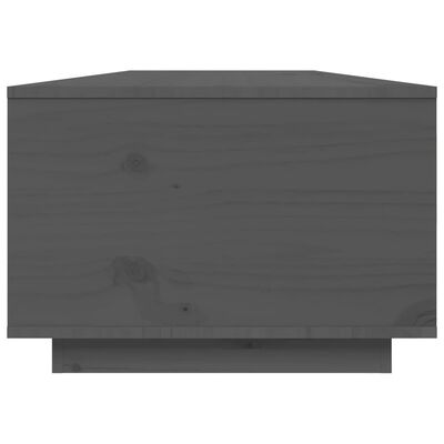 vidaXL sofabord 80x50x35,5 cm massivt fyrretræ grå