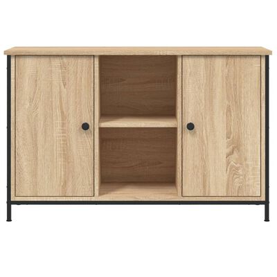 vidaXL tv-bord 100x35x65 cm konstrueret træ sonoma-eg