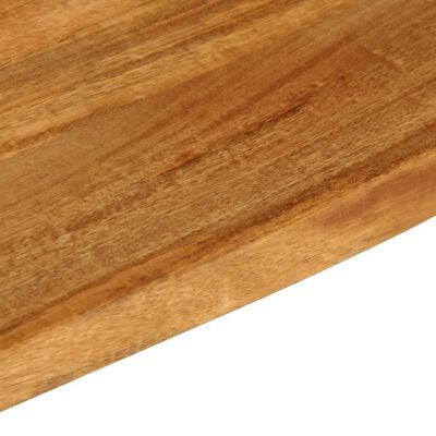 vidaXL bordplade 140x60x2,5 cm naturlig kant massivt mangotræ