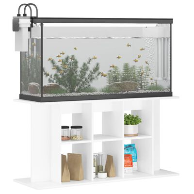 vidaXL akvariebord 120x40x60 cm konstrueret træ hvid