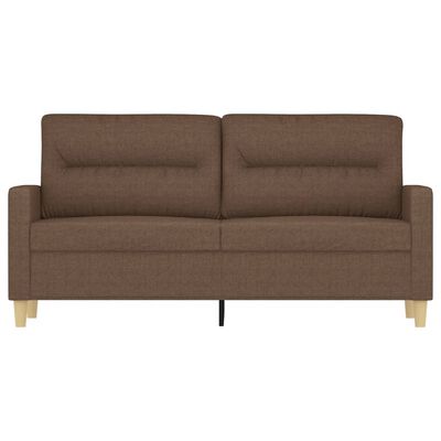 vidaXL 2-personers sofa 140 cm stof brun