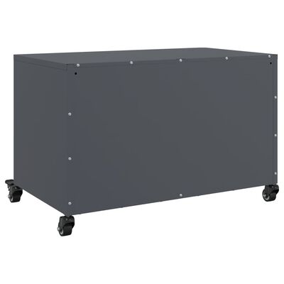 vidaXL tv-bord 68x39x43,5 cm koldvalset stål antracitgrå