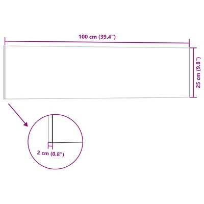 vidaXL 3D-vægpaneler 14 stk. 100x25 cm EPS antracitgrå