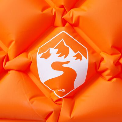 vidaXL 1-personers campingmadras med pude oppustelig orange