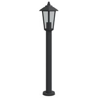 vidaXL udendørs standerlampe 80 cm rustfrit stål sort