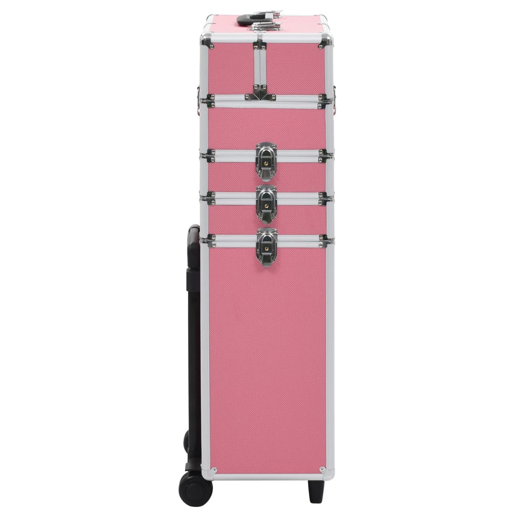 vidaXL makeupkuffert aluminium pink