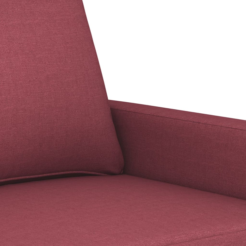 vidaXL 2-personers sofa 120 cm stof vinrød