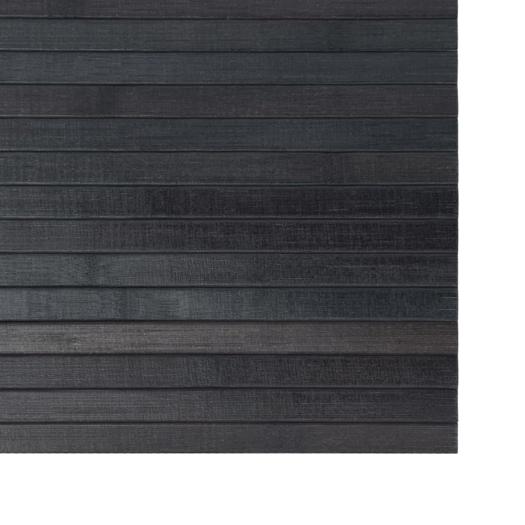 vidaXL gulvtæppe 100x300 cm rektangulær bambus grå