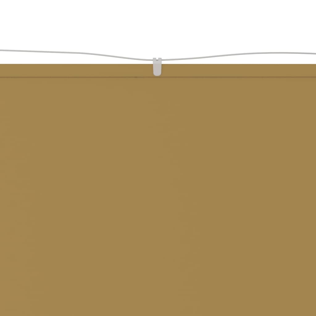 vidaXL lodret markise 140x600 cm oxfordstof beige