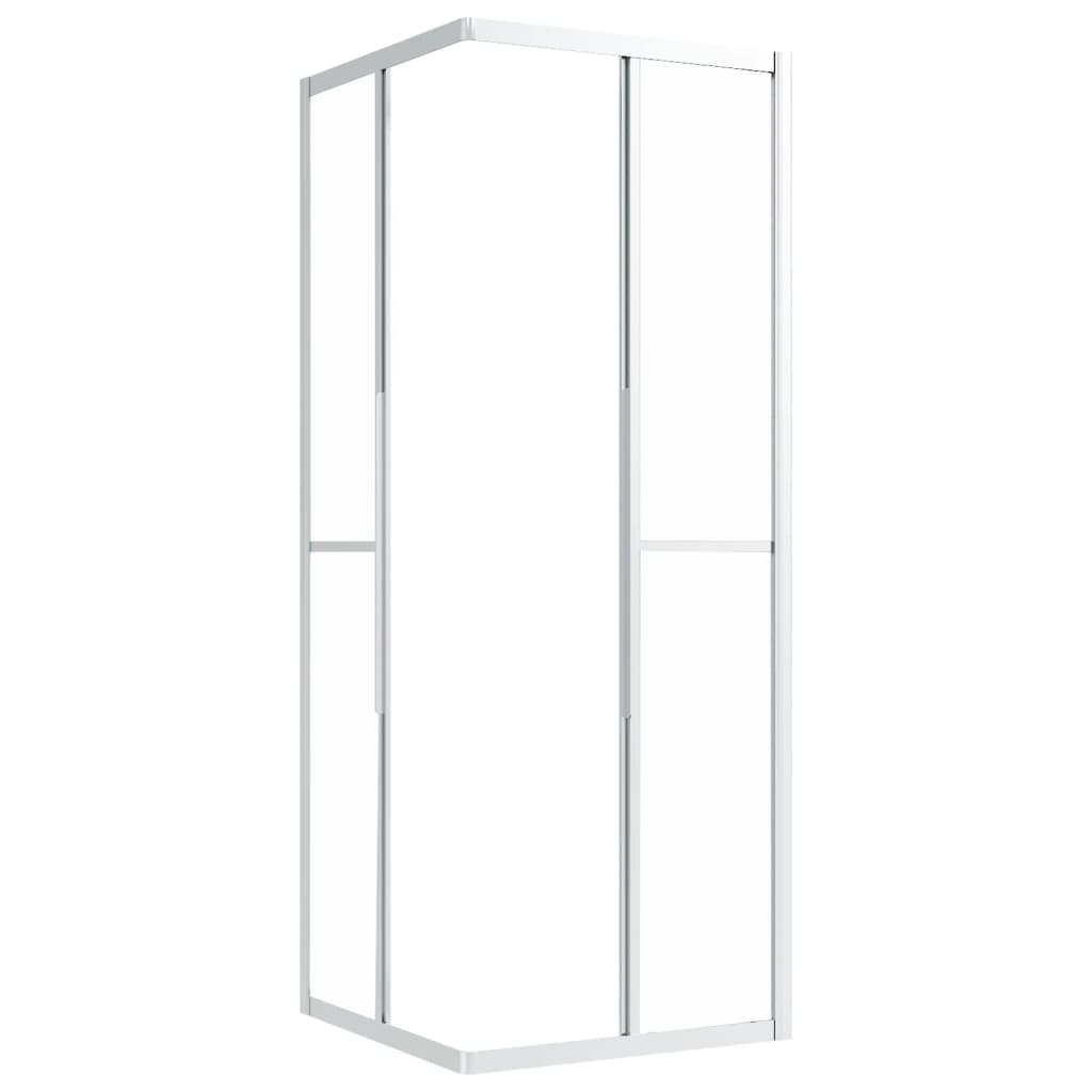 vidaXL brusekabine 70x70x180 cm matteret sikkerhedsglas