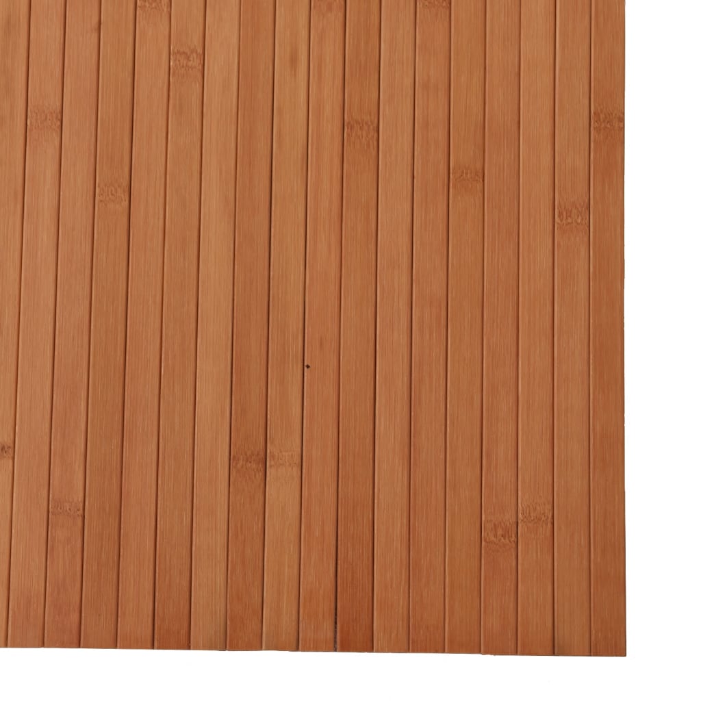 vidaXL gulvtæppe 80x500 cm rektangulær bambus naturfarvet