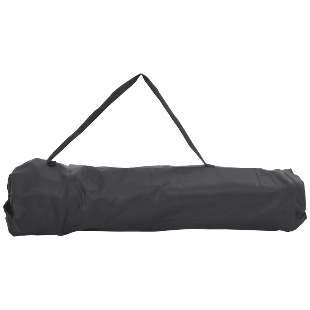 vidaXL campingstole med lommer 2 stk. foldbar sort