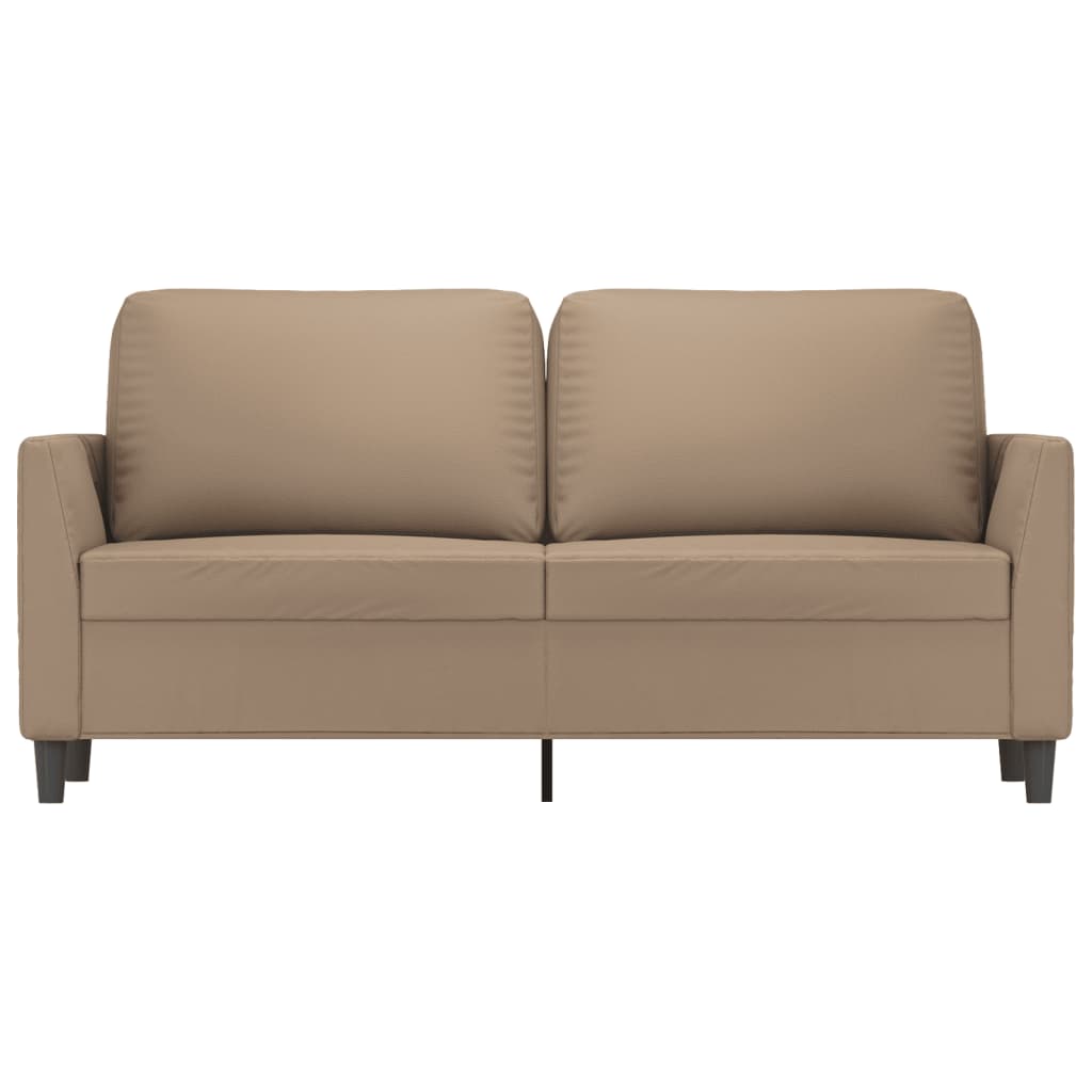 vidaXL 2-personers sofa 140 cm kunstlæder cappuccino