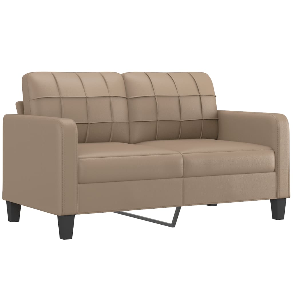 vidaXL 2-personers sofa 140 cm kunstlæder cappuccino