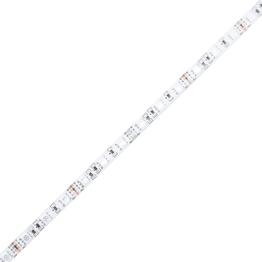 vidaXL sengegavl med LED-lys 200x5x118/128 cm kunstlæder grå