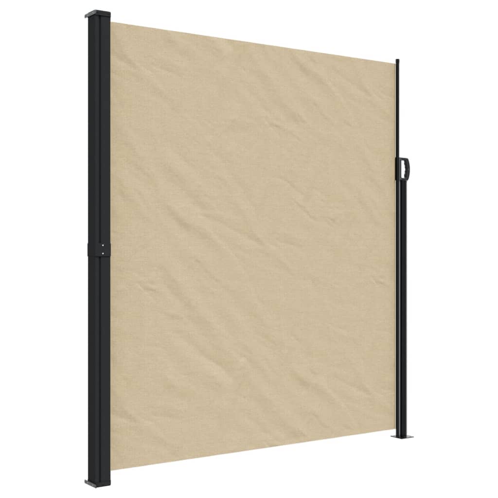 vidaXL sammenrullelig sidemarkise 220x500 cm beige