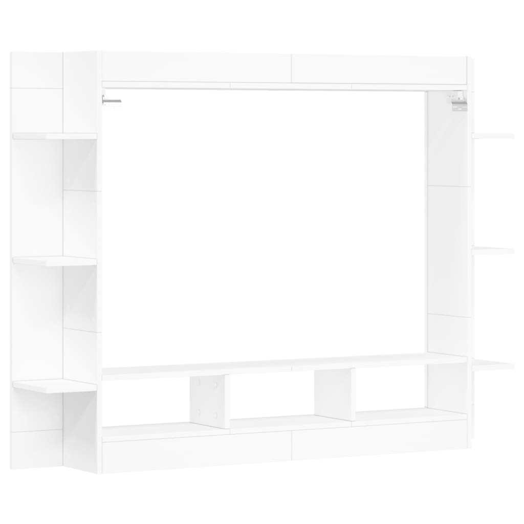 vidaXL tv-møbel 152x22x113 cm konstrueret træ hvid