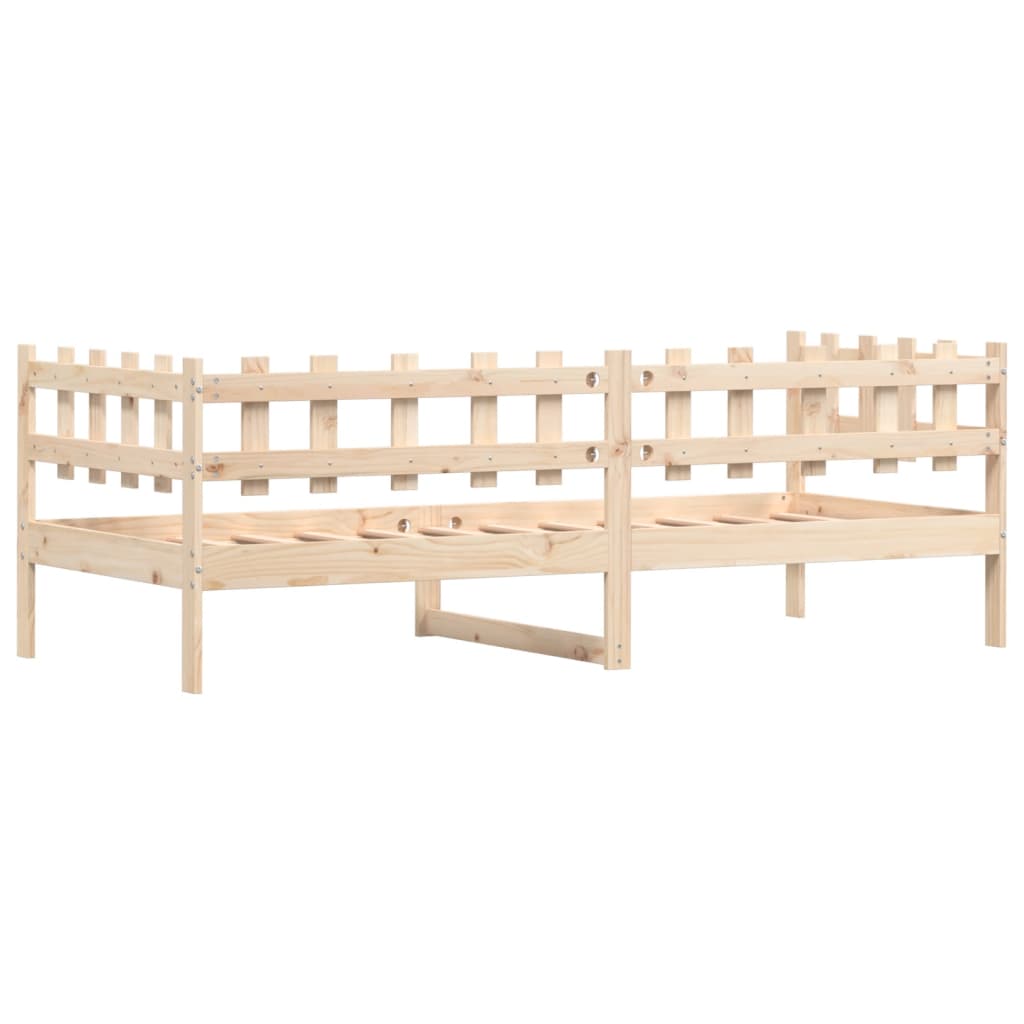 vidaXL daybed uden madras 90x200 cm massivt fyrretræ